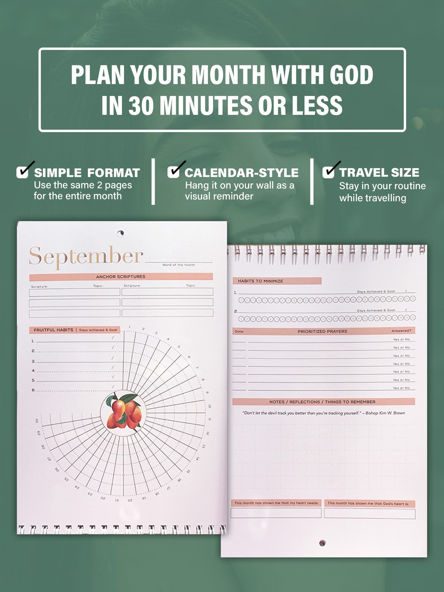 Discipled & Disciplined 12-Month Habit Tracker + Devotional