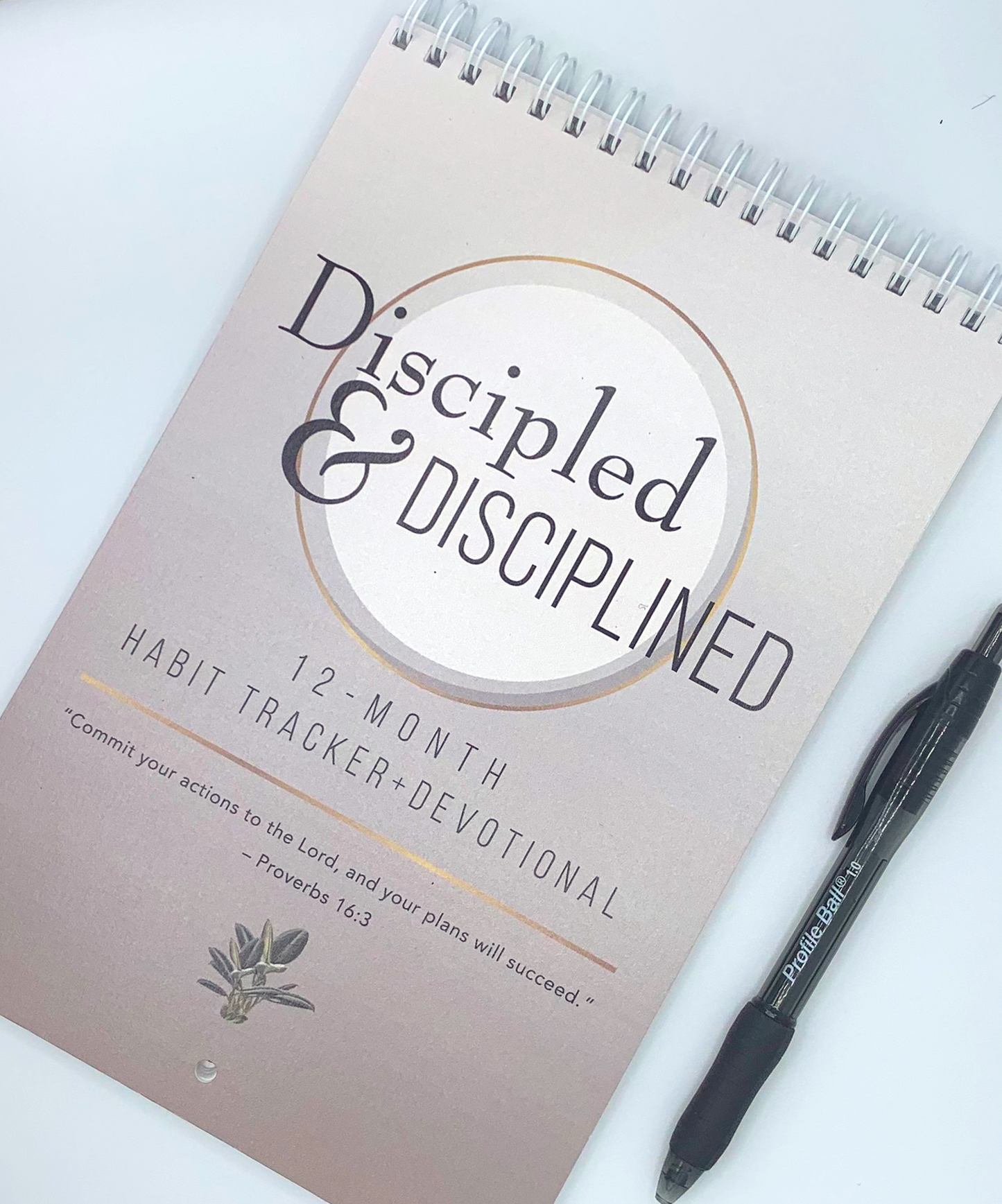 Discipled & Disciplined 12-Month Habit Tracker + Devotional